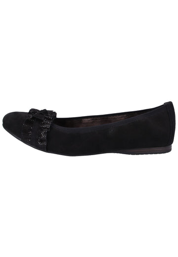 Tamaris Ballerinas Leder Schwarz - surf4shoes