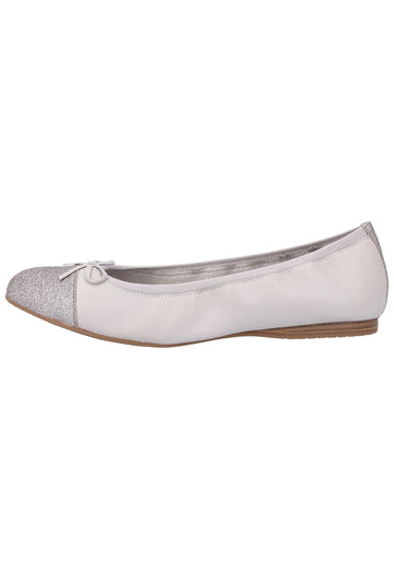 Tamaris Ballerinas Leder/Textil Hellblau - surf4shoes