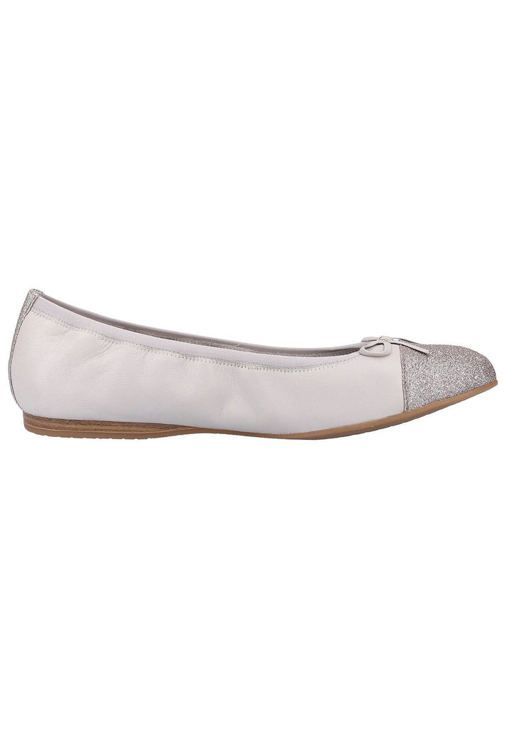 Tamaris Ballerinas Leder/Textil Hellblau - surf4shoes