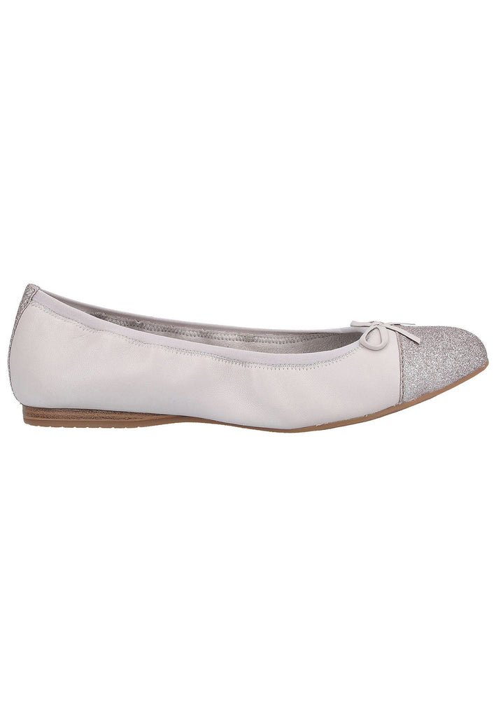 Tamaris Ballerinas Leder/Textil Hellblau - surf4shoes