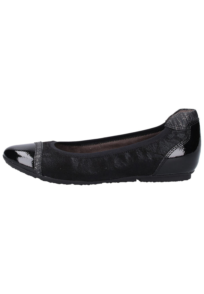 Tamaris Pumps Lederimitat/Textil Schwarz - surf4shoes