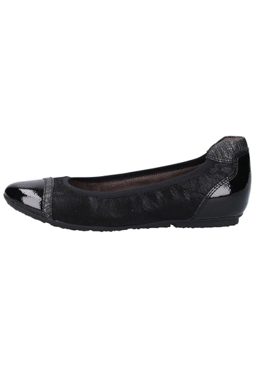 Tamaris Pumps Lederimitat/Textil Schwarz - surf4shoes