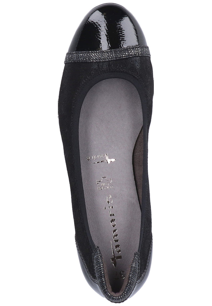 Tamaris Pumps Lederimitat/Textil Schwarz - surf4shoes