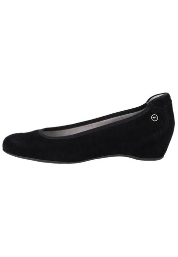 Tamaris Pumps Veloursleder Schwarz - surf4shoes