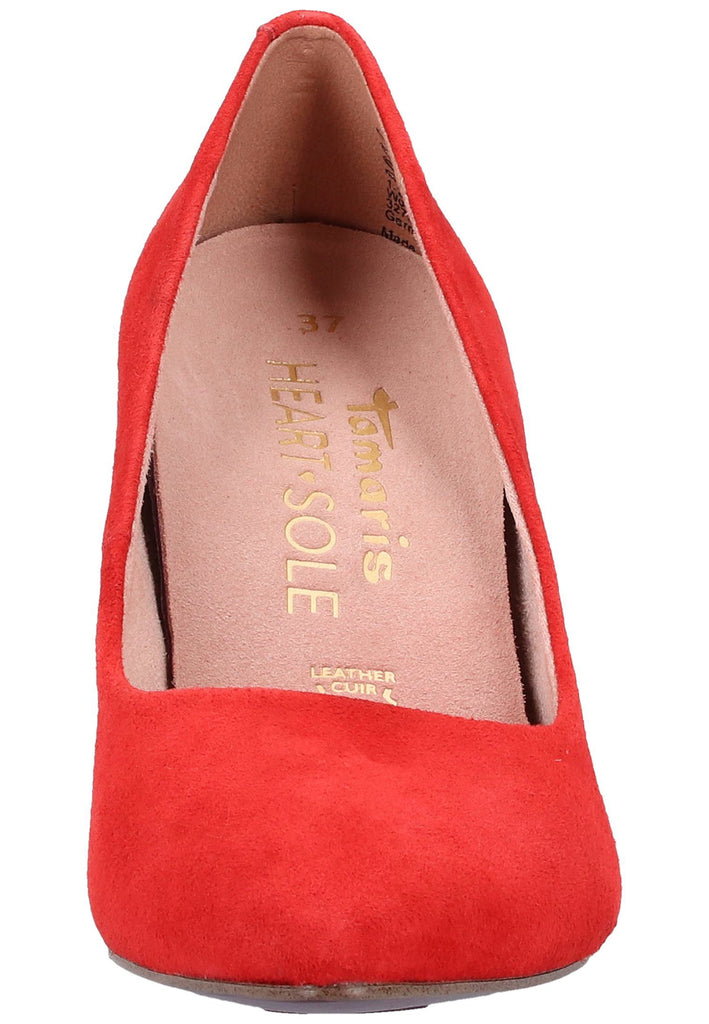 Tamaris Pumps Leder Rot - surf4shoes