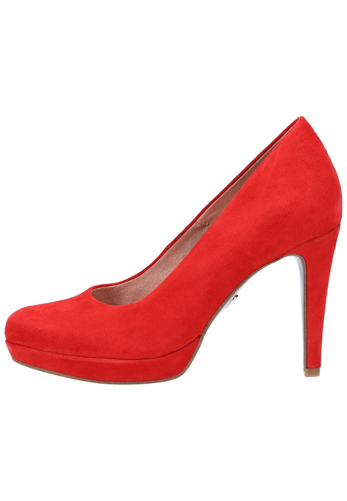 Tamaris Pumps Leder Rot - surf4shoes