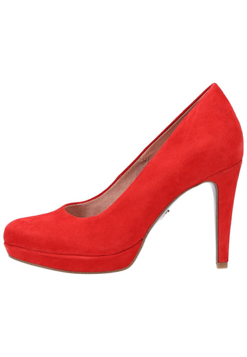 Tamaris Pumps Leder Rot - surf4shoes