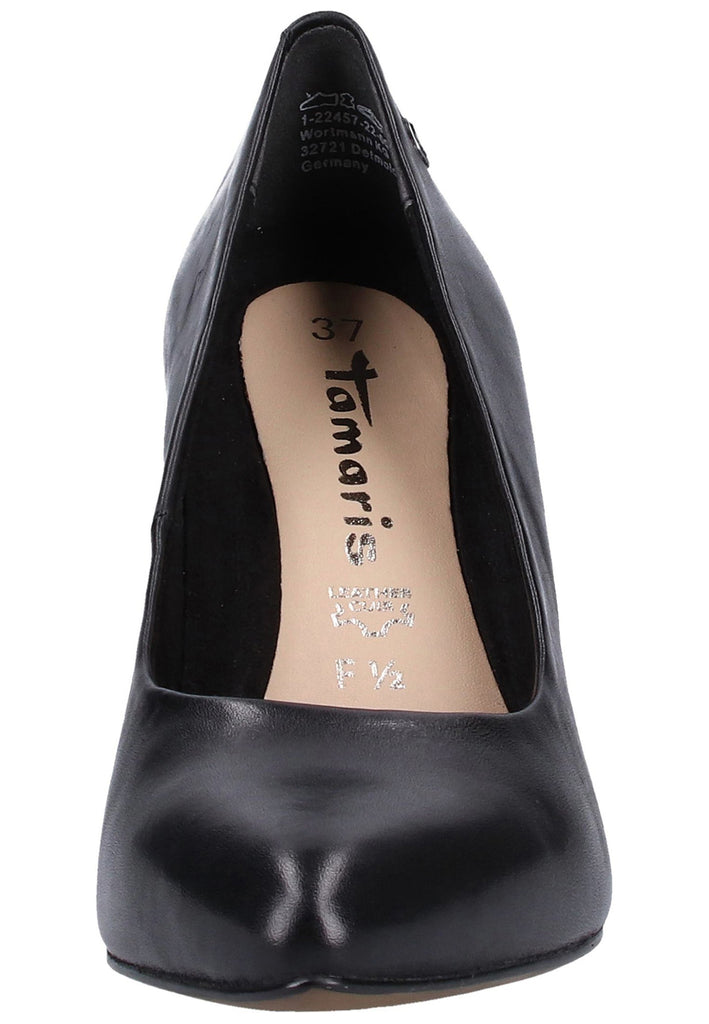 Tamaris Pumps Leder Schwarz - surf4shoes