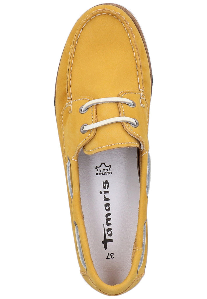 Tamaris Halbschuhe Nubukleder Gelb - surf4shoes
