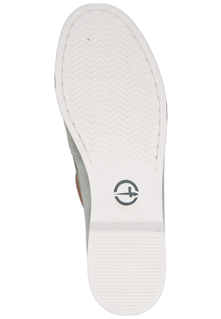 Tamaris Halbschuhe Nubukleder Hellgrün - surf4shoes