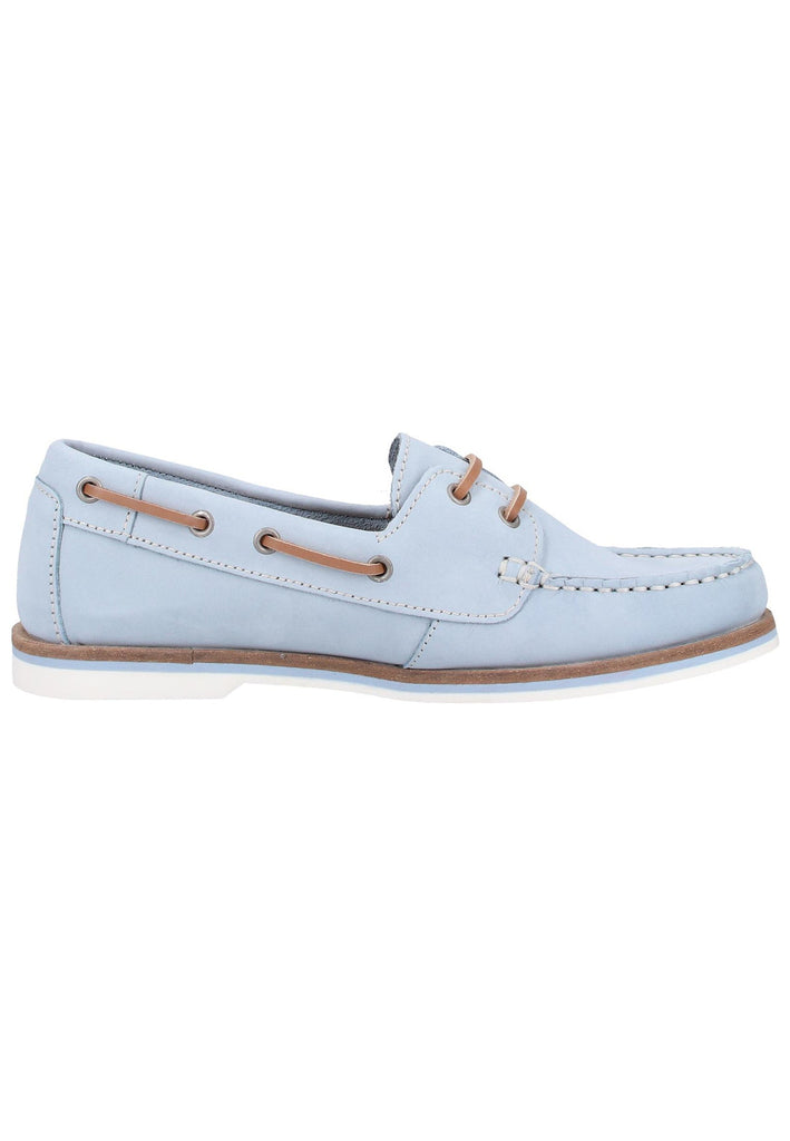 Tamaris Halbschuhe Nubukleder Blau - surf4shoes