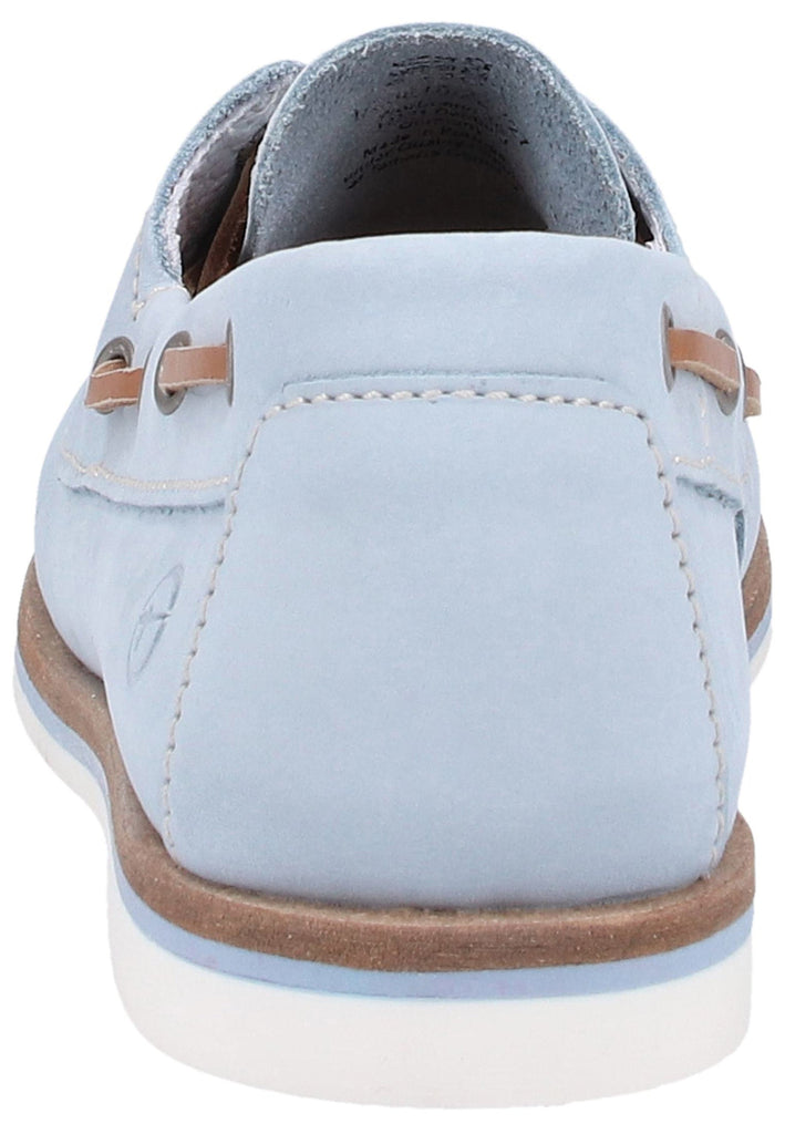 Tamaris Halbschuhe Nubukleder Blau - surf4shoes