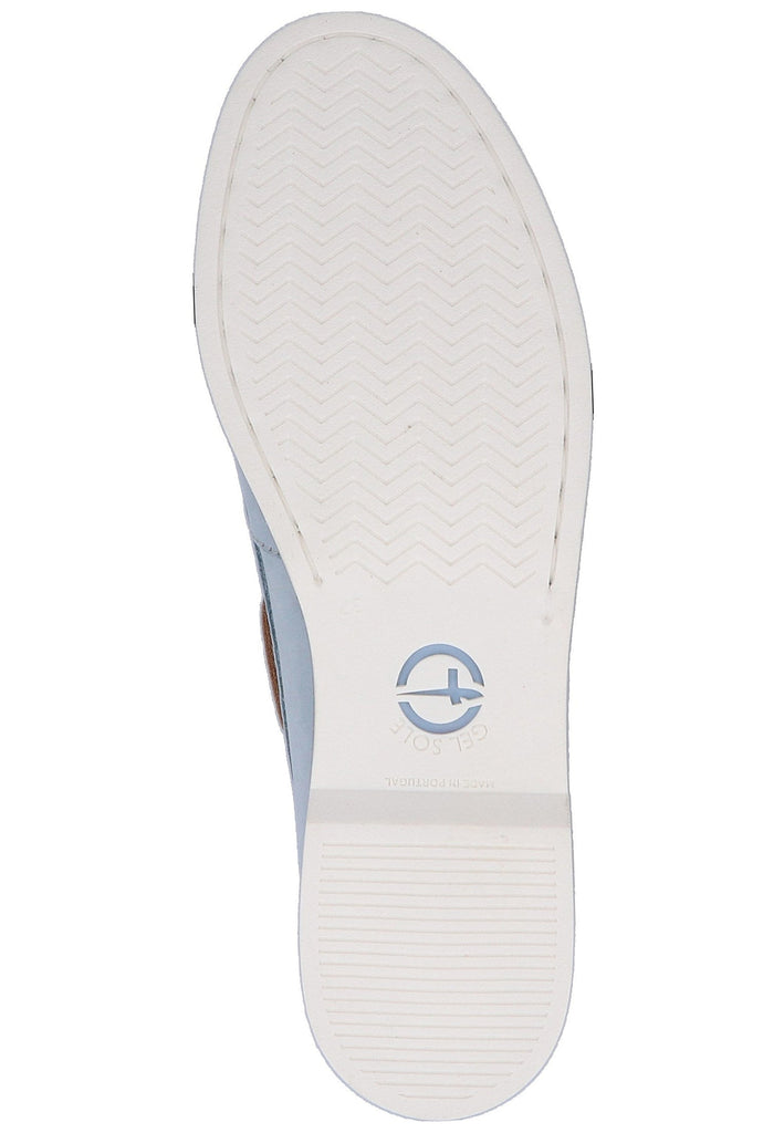 Tamaris Halbschuhe Nubukleder Blau - surf4shoes