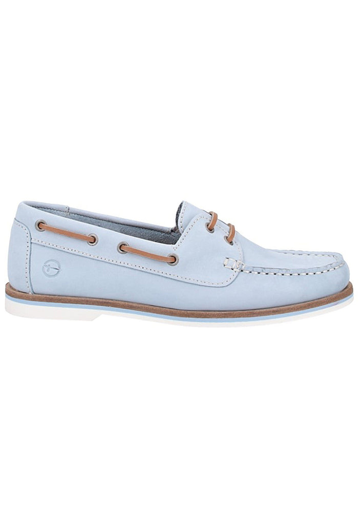 Tamaris Halbschuhe Nubukleder Blau - surf4shoes