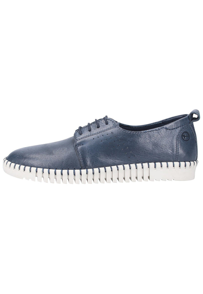 Tamaris Halbschuhe Leder Navy - surf4shoes