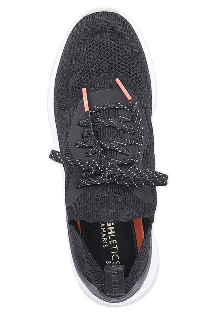 Tamaris Sneaker Lederimitat/Textil Schwarz - surf4shoes