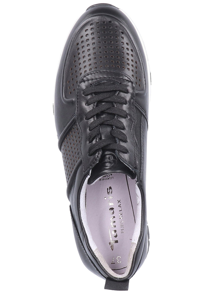 Tamaris Sneaker Leder Schwarz - surf4shoes
