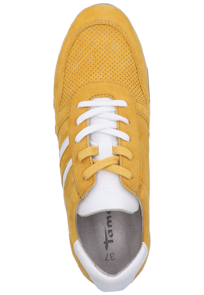 Tamaris Sneaker Leder/Textil Gelb - surf4shoes