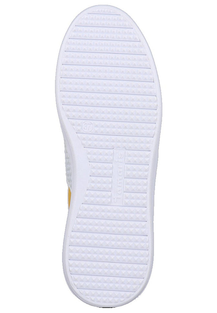 Tamaris Sneaker Leder/Textil Gelb - surf4shoes