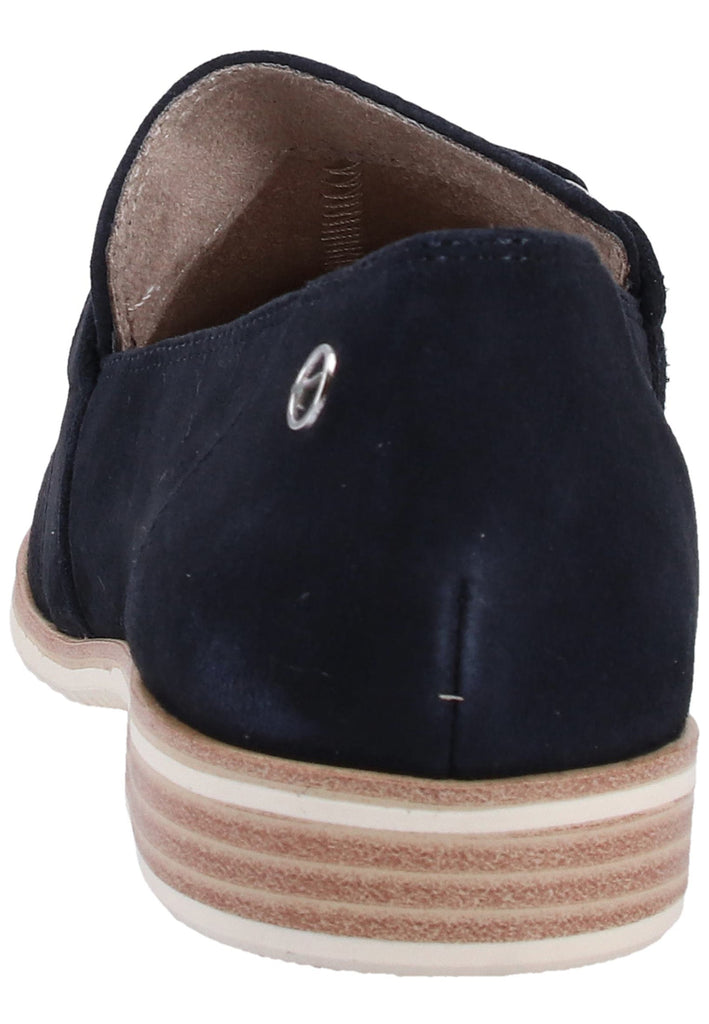 Tamaris Slipper Veloursleder Navy - surf4shoes