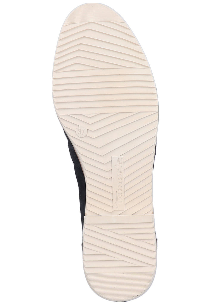 Tamaris Slipper Veloursleder Navy - surf4shoes