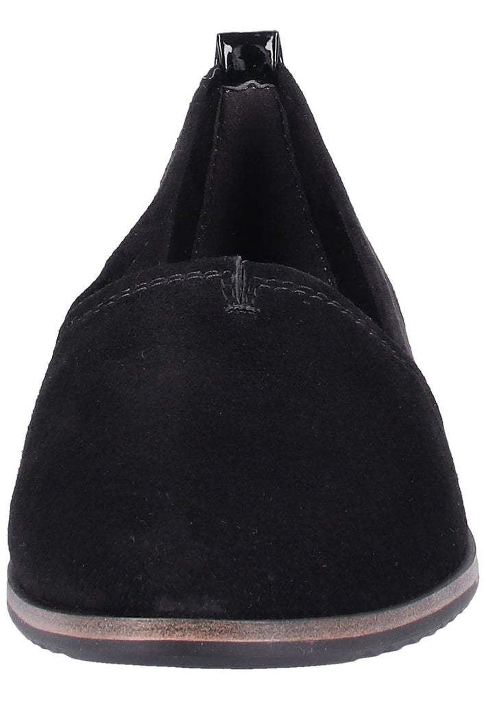 Tamaris Slipper Veloursleder/Textil Schwarz - surf4shoes