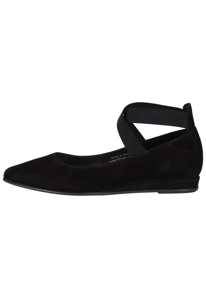Tamaris Ballerinas Veloursleder Schwarz - surf4shoes