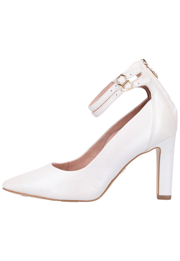 Tamaris Pumps Leder Weiß - surf4shoes