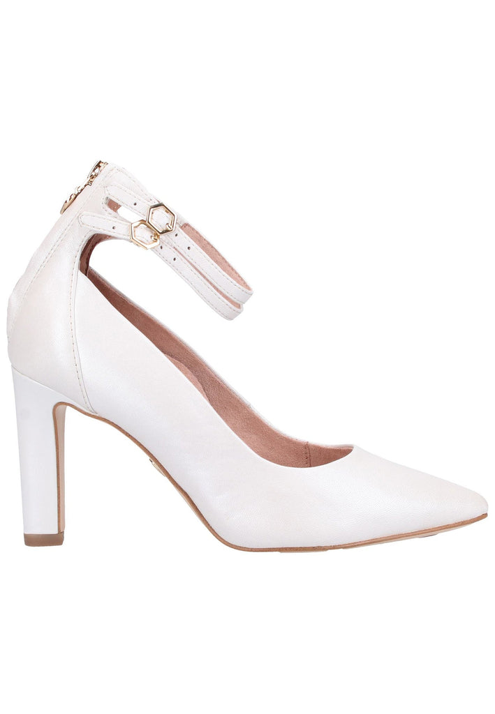 Tamaris Pumps Leder Weiß - surf4shoes