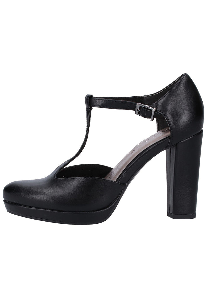 Tamaris Pumps Lederimitat Schwarz - surf4shoes