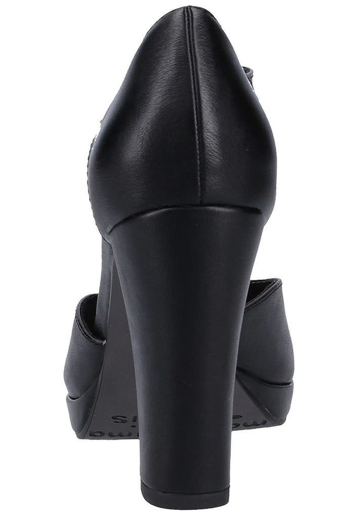 Tamaris Pumps Lederimitat Schwarz - surf4shoes