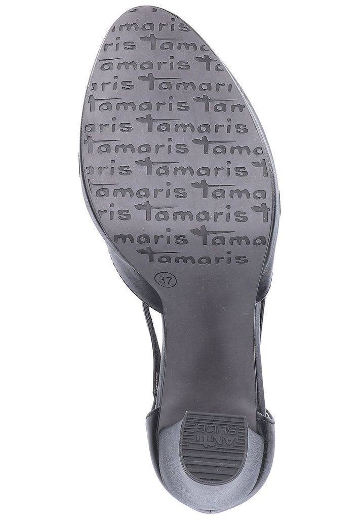 Tamaris Pumps Lederimitat Schwarz - surf4shoes
