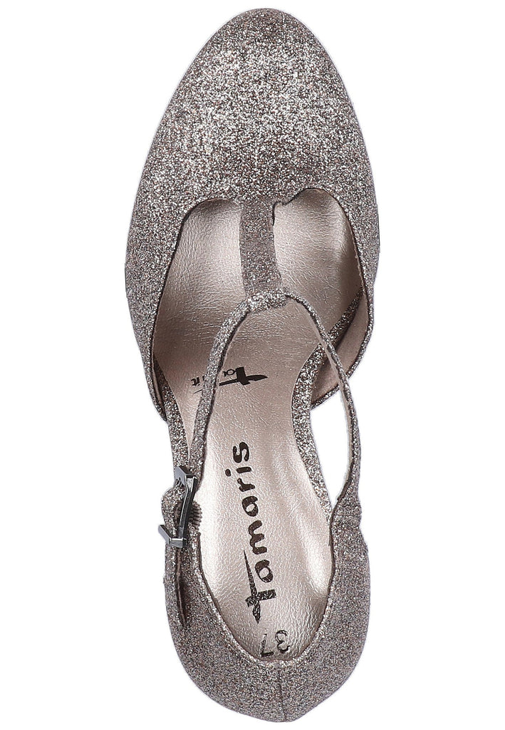 Tamaris Pumps Lederimitat Grau - surf4shoes