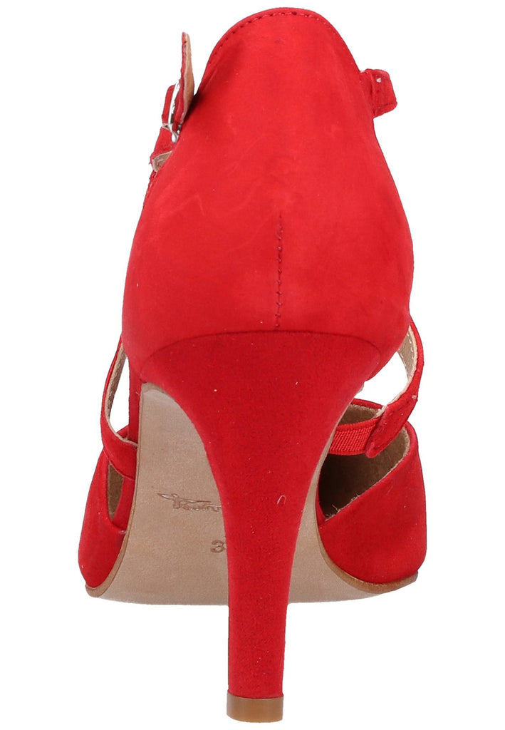 Tamaris Pumps Veloursleder Rot - surf4shoes