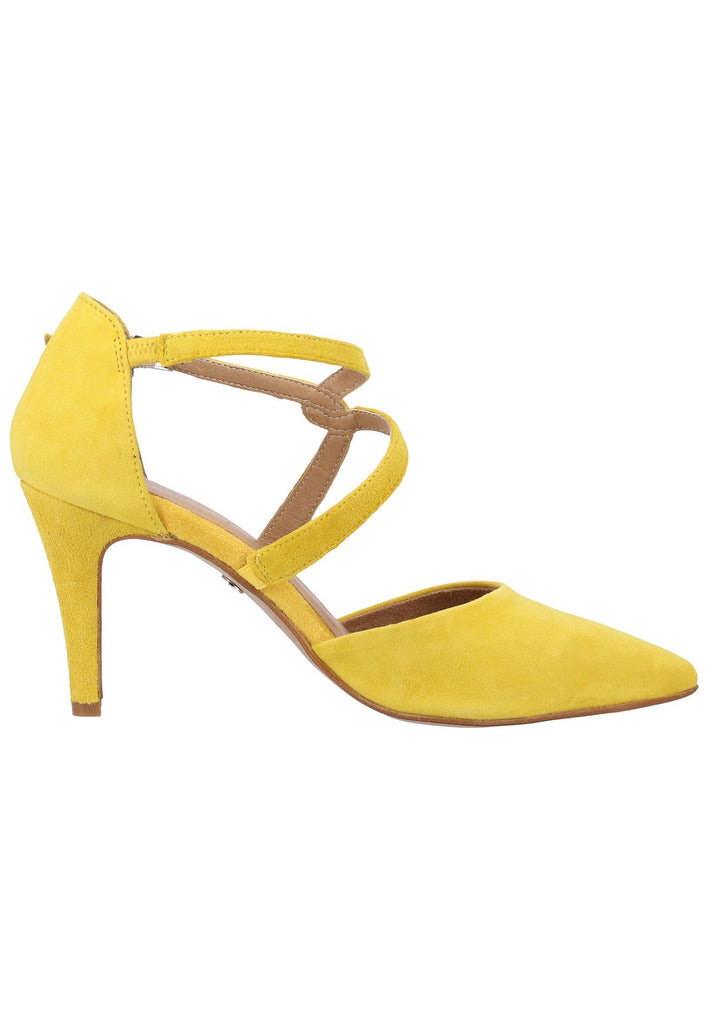 Tamaris Pumps Veloursleder Gelb - surf4shoes
