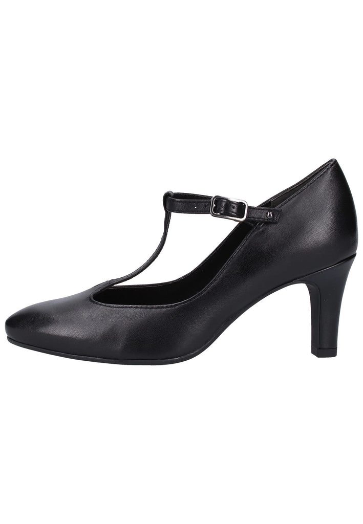 Tamaris Pumps Leder Schwarz - surf4shoes