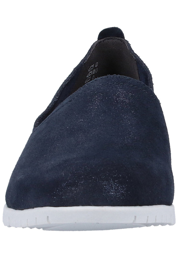 Tamaris Slipper Veloursleder Navy - surf4shoes