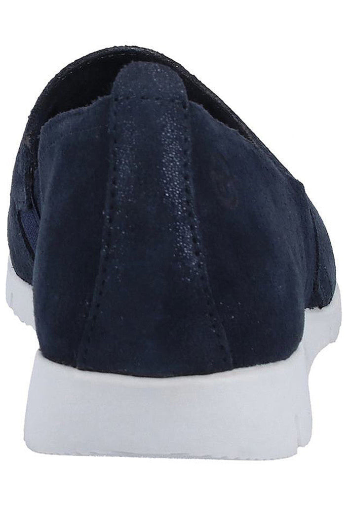 Tamaris Slipper Veloursleder Navy - surf4shoes