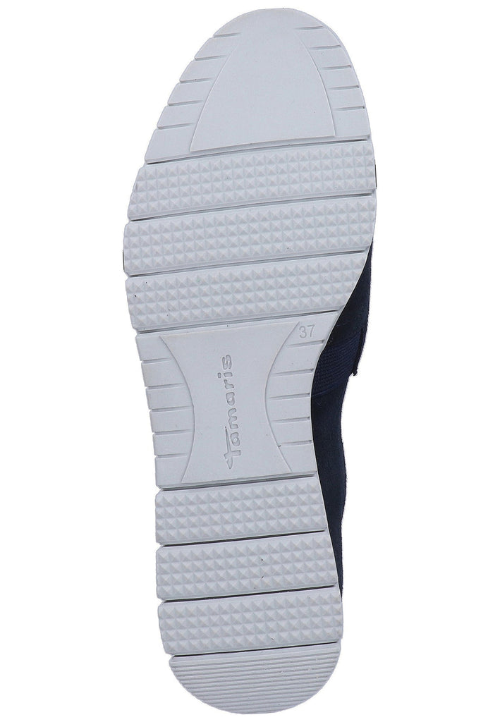 Tamaris Slipper Veloursleder Navy - surf4shoes