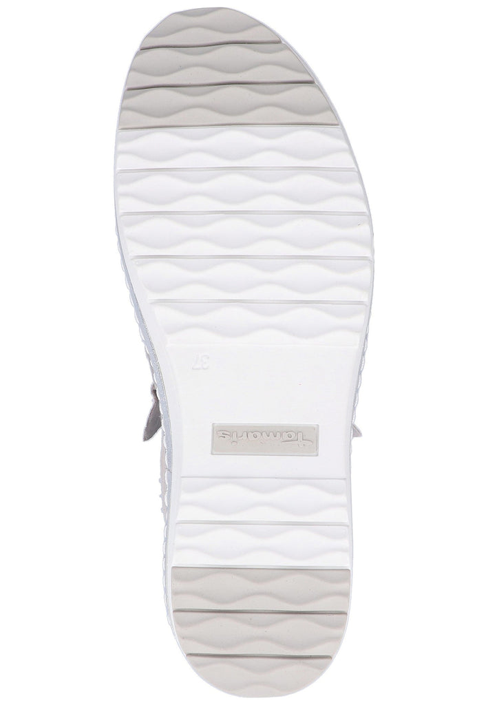 Tamaris Slipper Leder/Textil Silber - surf4shoes