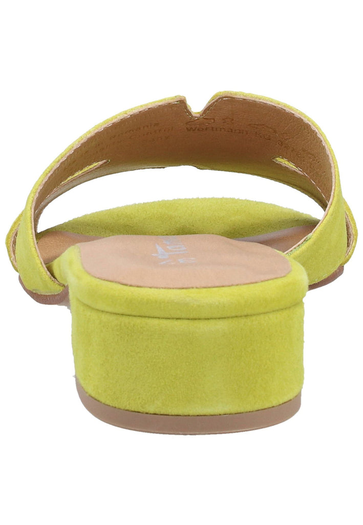 Tamaris Pantoletten Veloursleder Grün - surf4shoes