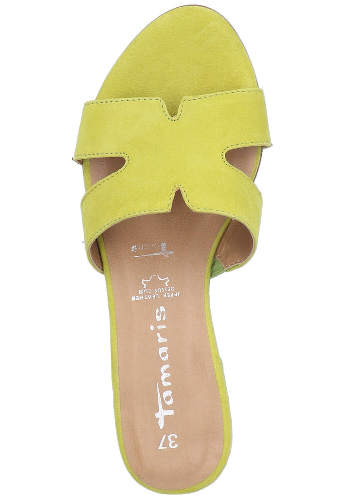 Tamaris Pantoletten Veloursleder Grün - surf4shoes