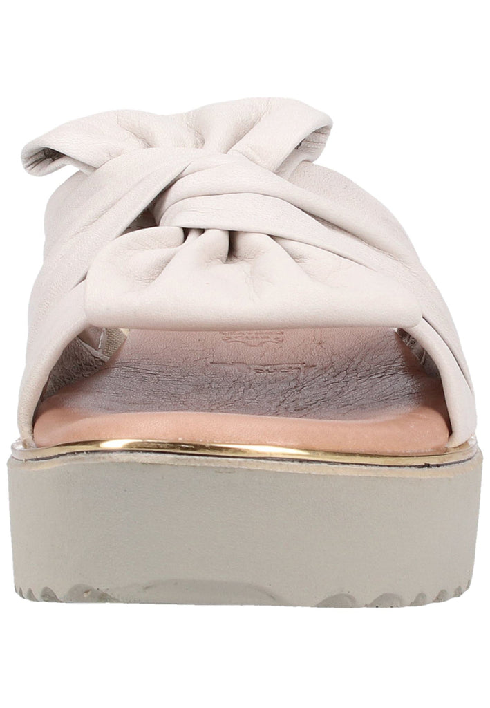 Tamaris Pantoletten Leder Elfenbein - surf4shoes