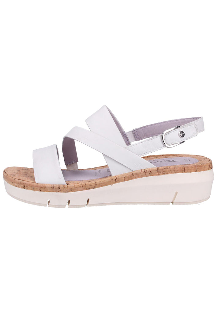 Tamaris Sandalen Leder Weiß - surf4shoes