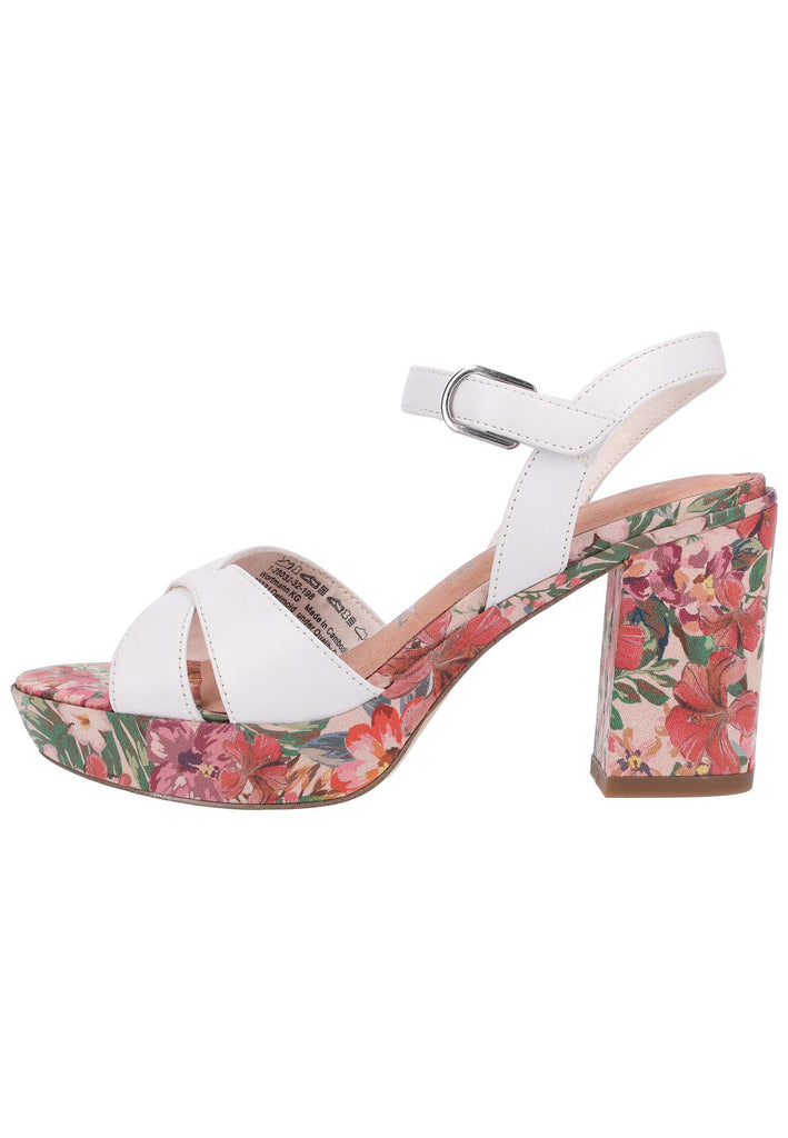Tamaris Sandalen Leder Weiß - surf4shoes