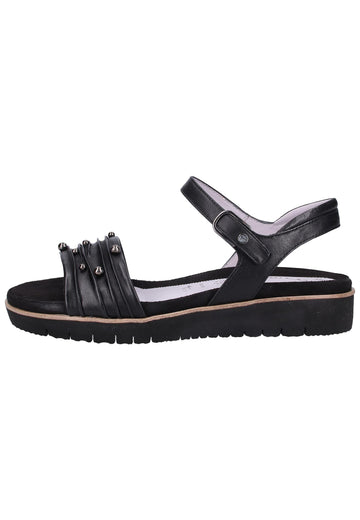Tamaris Sandalen Leder Schwarz - surf4shoes