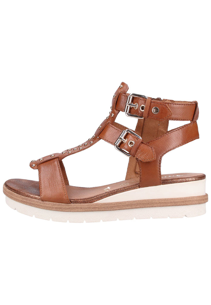 Tamaris Sandalen Leder Cognac - surf4shoes