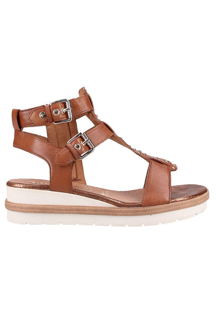 Tamaris Sandalen Leder Cognac - surf4shoes