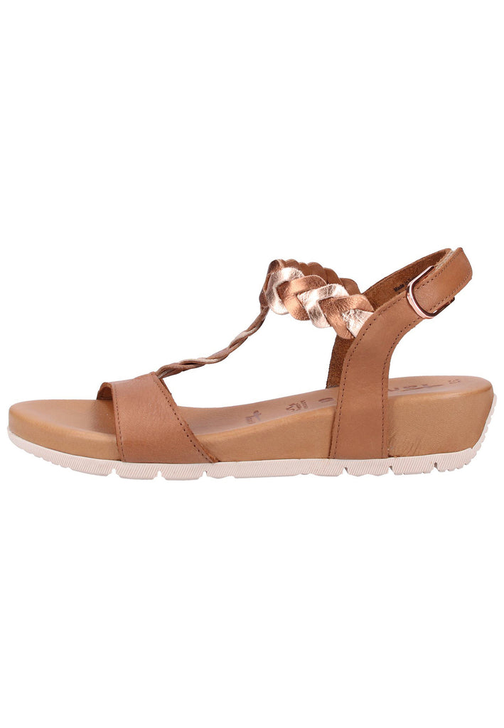 Tamaris Sandalen Leder Cognac - surf4shoes