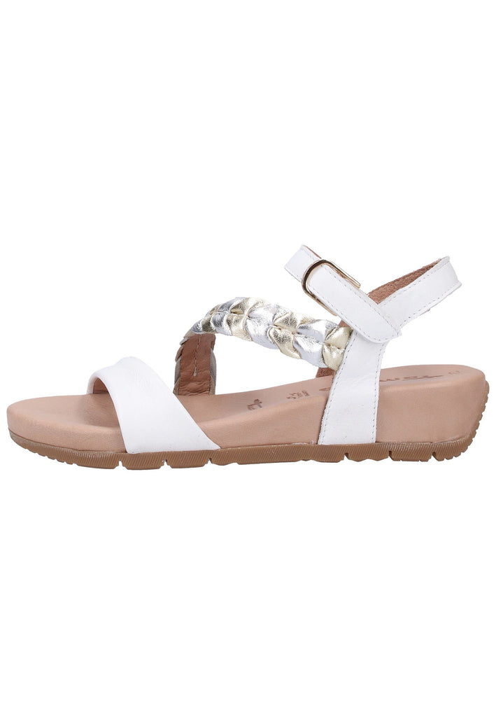 Tamaris Sandalen Leder Weiß - surf4shoes